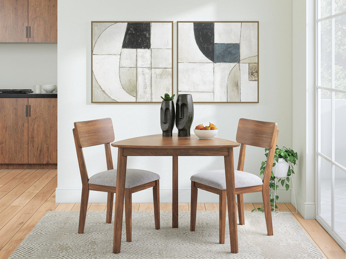 Tameride - 3 Pc. - Dining Table And 2 Chairs - Brown