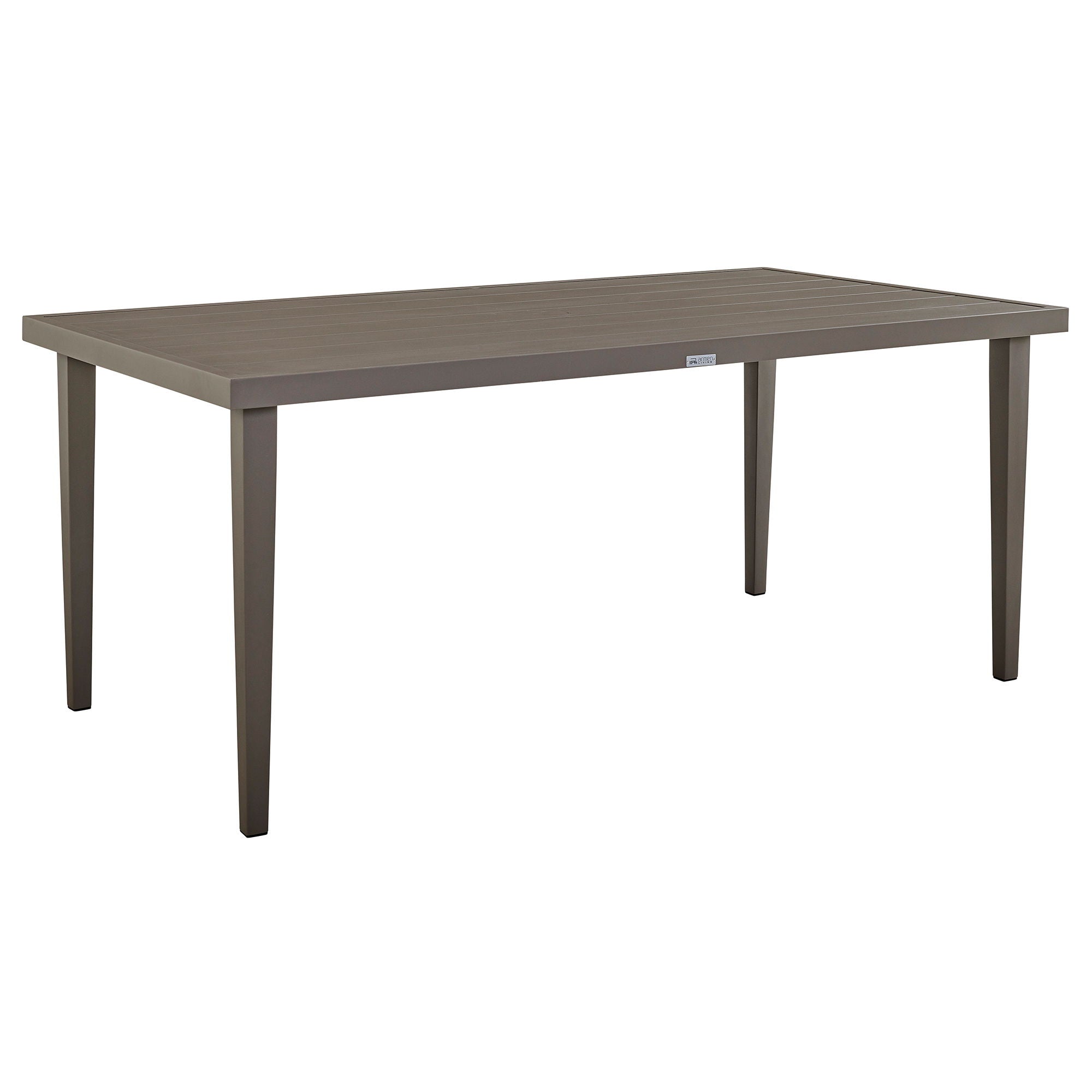 Silvana - Outdoor Aluminum Rectangle Dining Table - Gray
