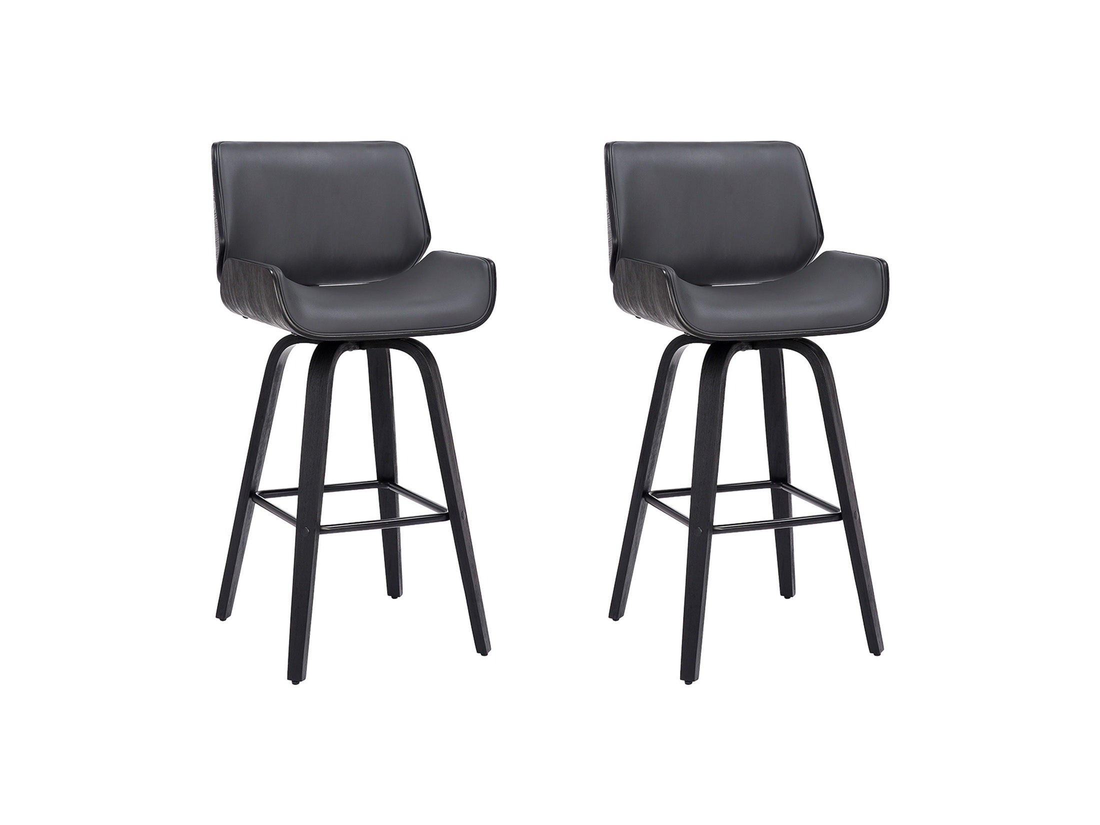 Tyler - 26" Counter Height Swivel Bar Stool With Black Frame