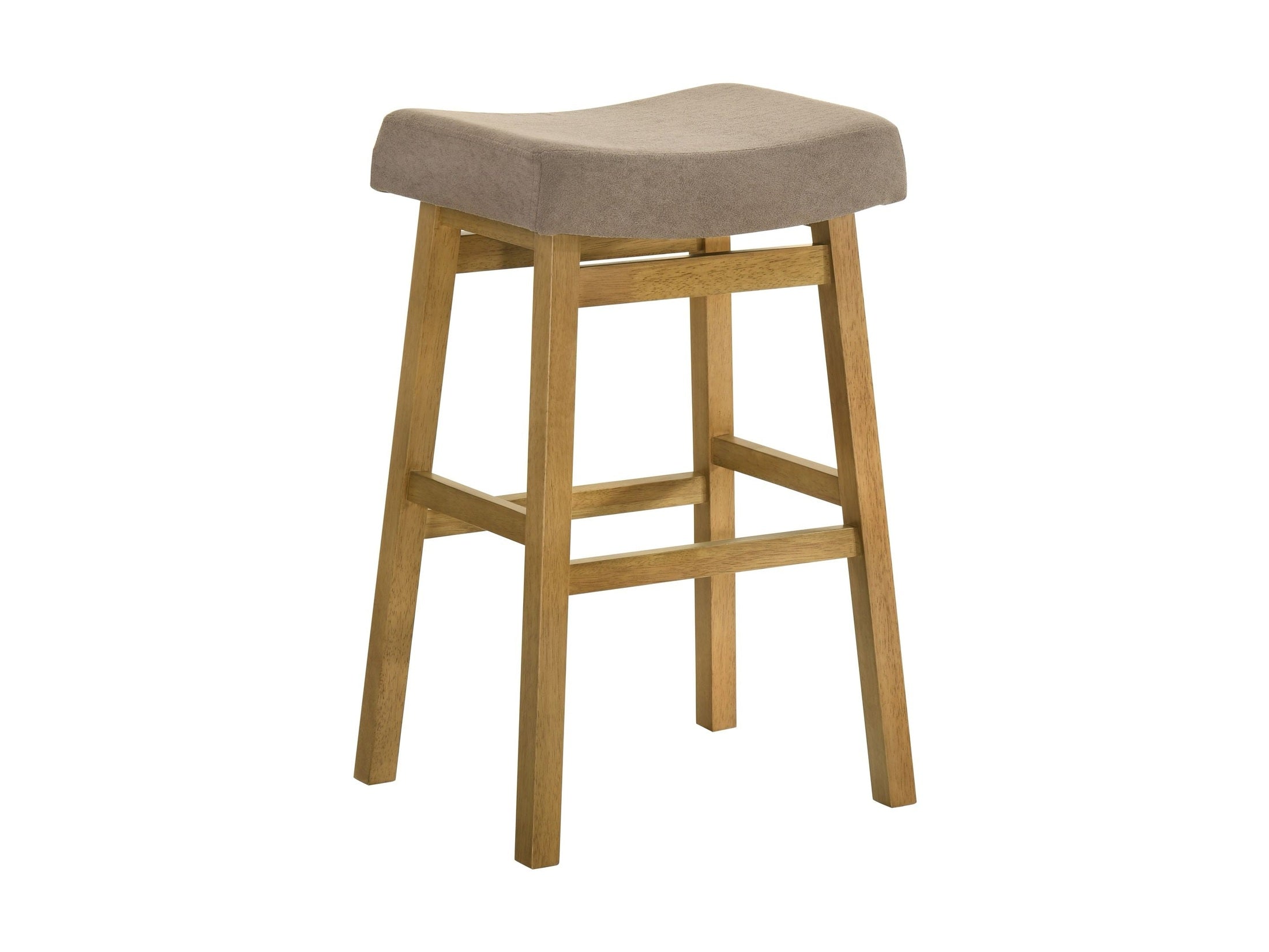 Lenon - Modern Farmhouse Wood Bar Height Kitchen Bar Stool