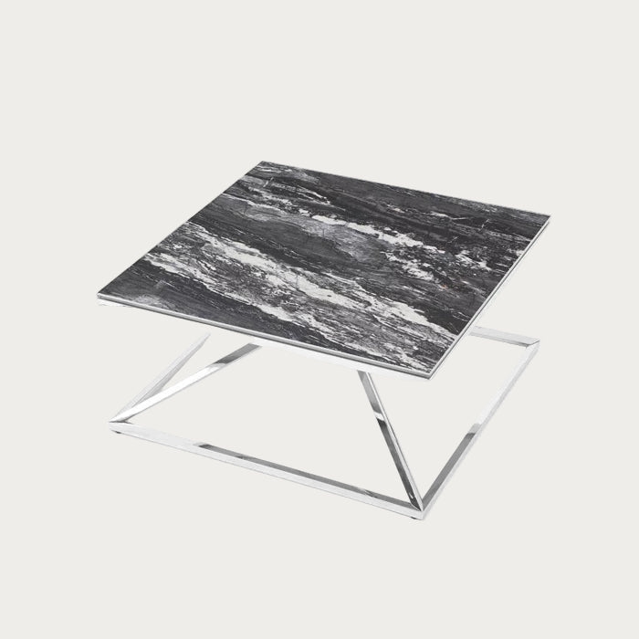 Pyramid Coffee Table with ceramic black top