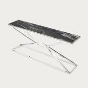 Pyramid Console Table eith Ceramic Black Top