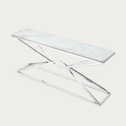 Pyramid console ceramic white