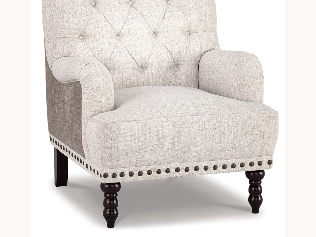 Tartonelle - Accent Chair - Ivory / Taupe