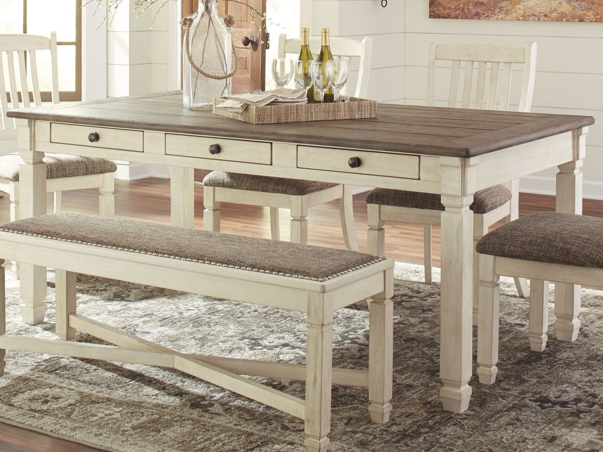 Bolanburg - Rectangular Dining Room Table - Beige