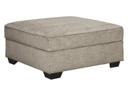 Bovarian - Ottoman With Storage - Stone
