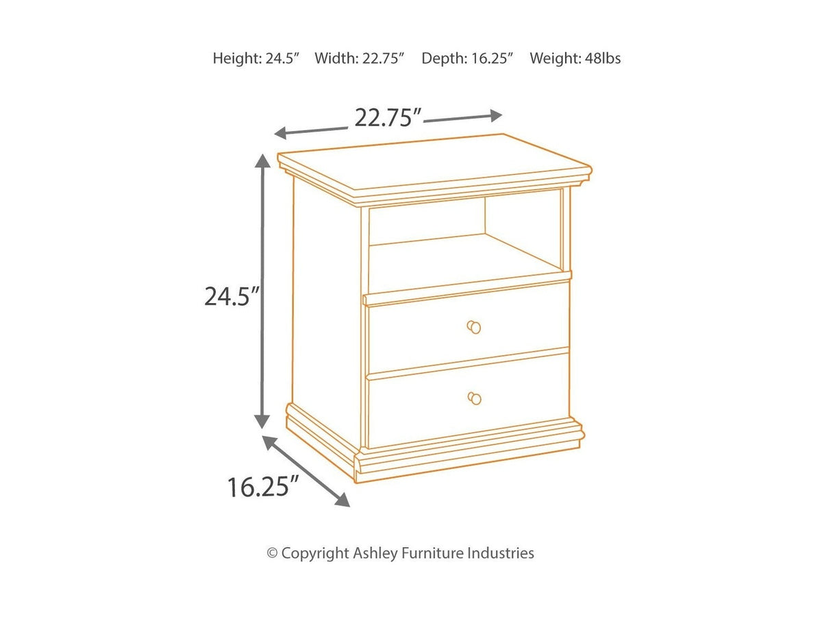 Maribel - One Drawer Night Stand - Black