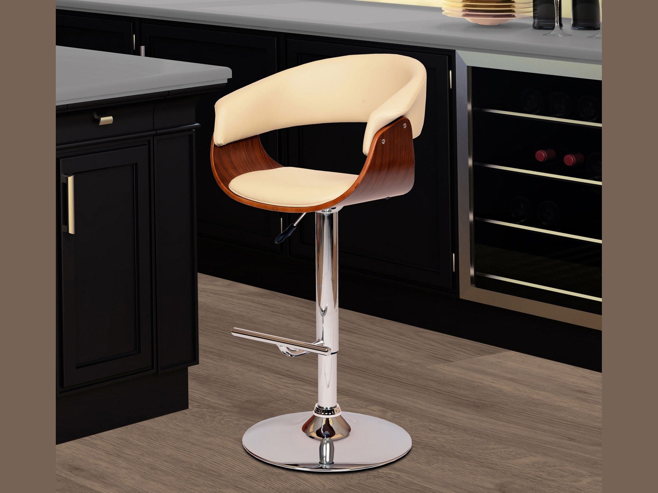 Paris - Adjustable Height Swivel Bar Stool