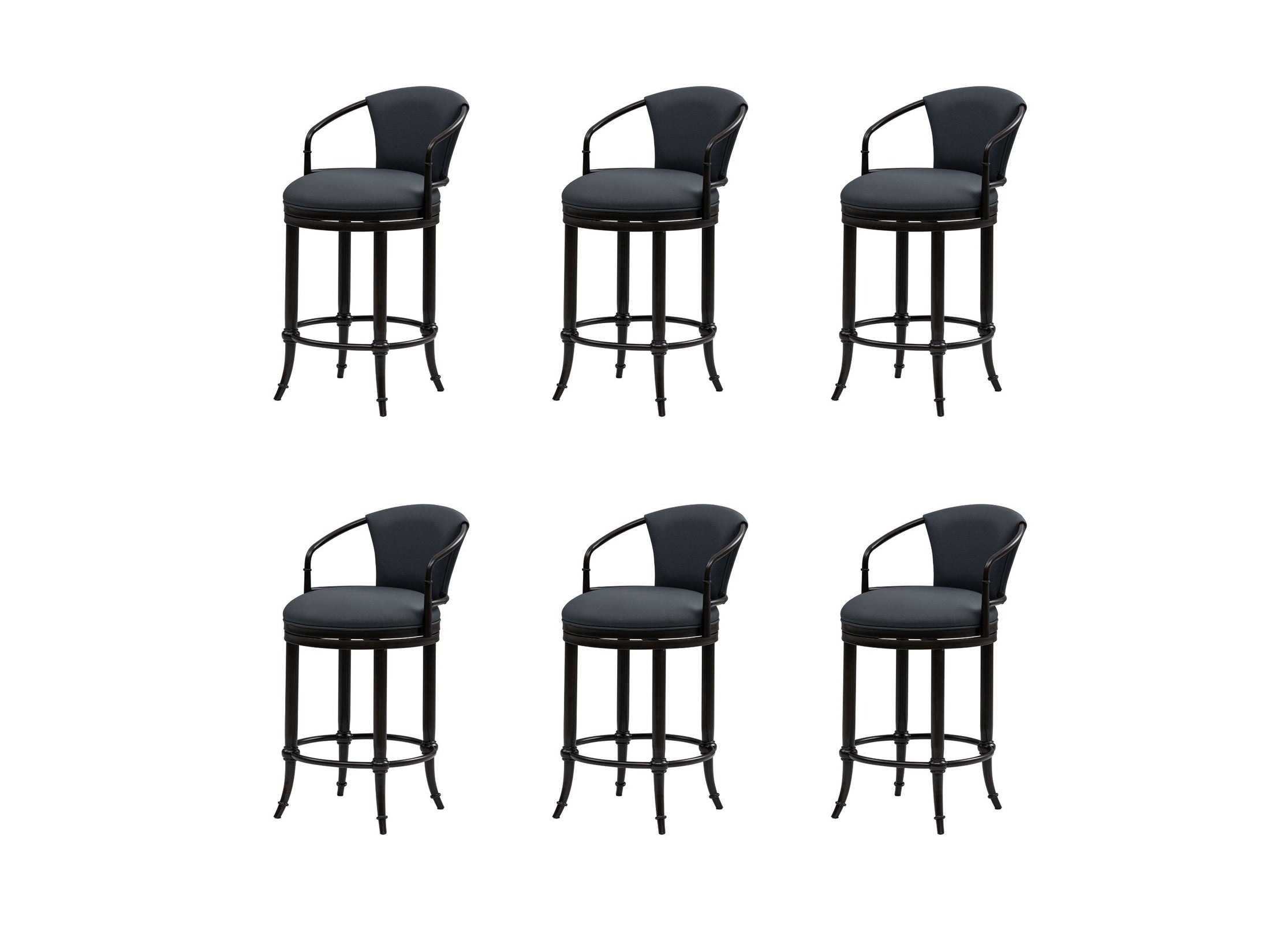 Otis - Upholstered Swivel Counter Height Barstool