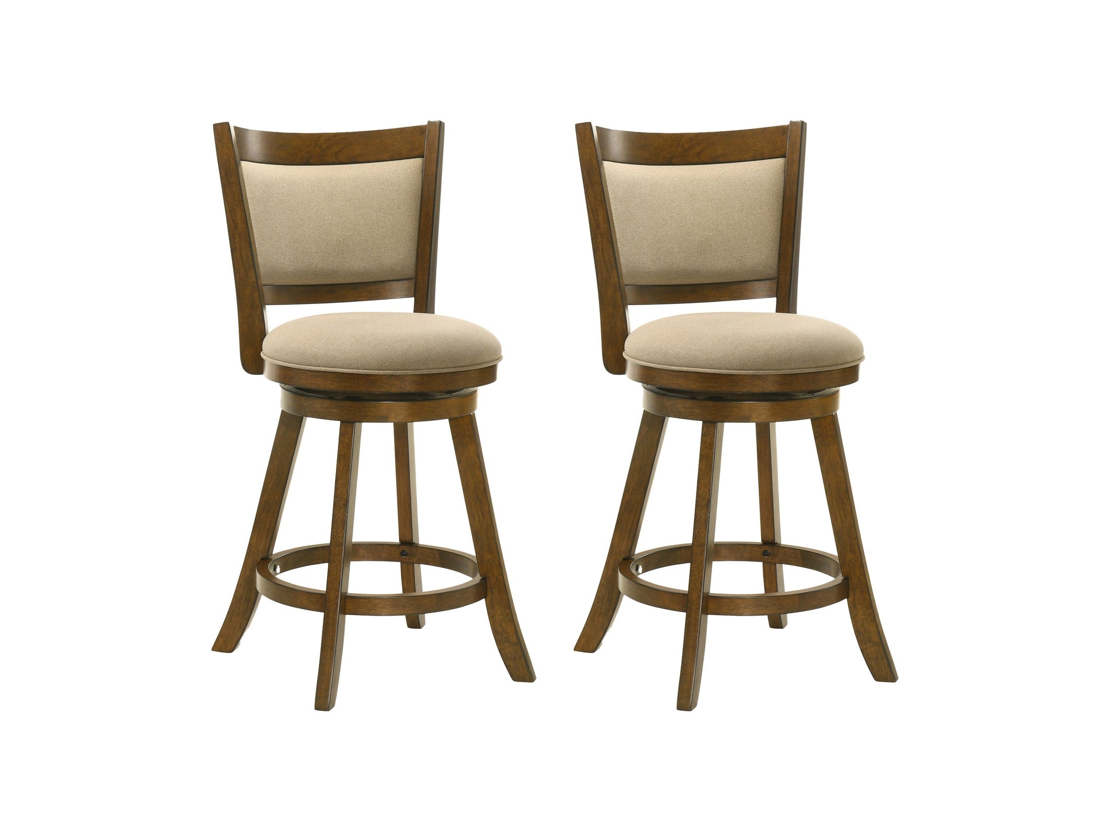 Aiden - Modern Farmhouse Swivel Wood Counter Height Kitchen Bar Stool