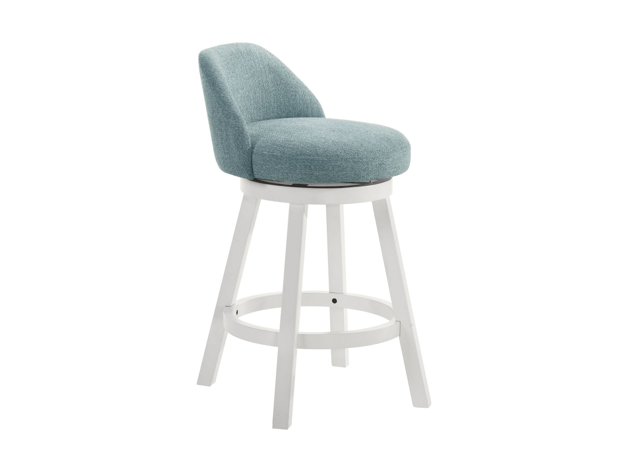 Erika - Modern Transitional Swivel Wood Counter Height Kitchen Bar Stool