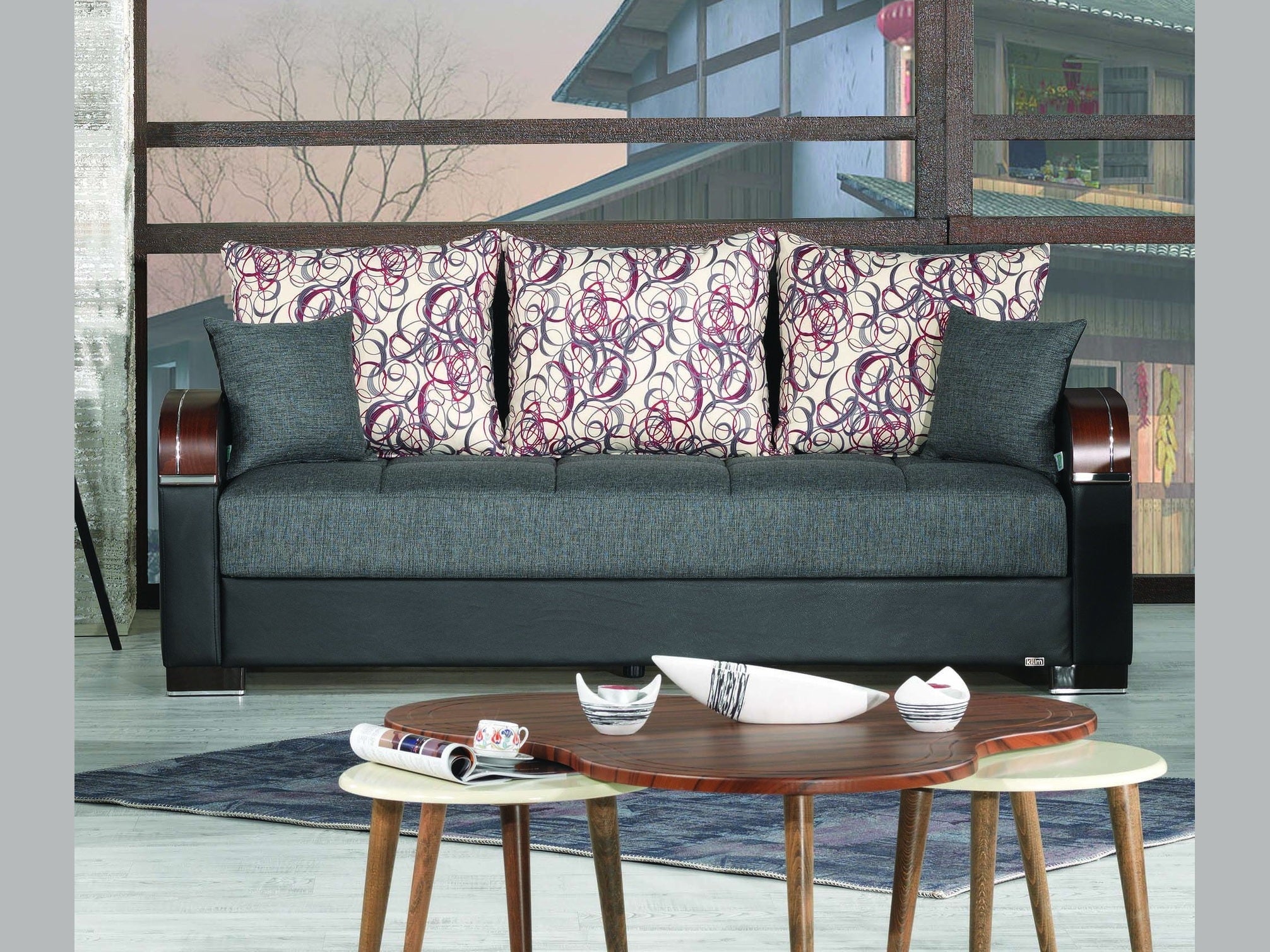 Ottomanson Mobimax - Upholstered Convertible Sofabed With Storage