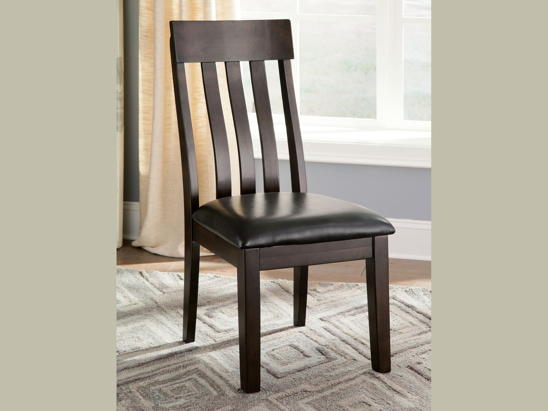 Haddigan - Dining UPH Side Chair (Set of 2) - Dark Brown