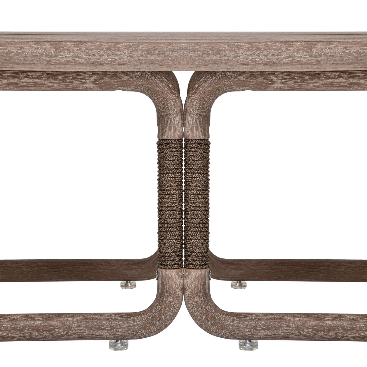 Baja - Rectangular Outdoor Coffee Table - Eucalyptus / Brown Rope