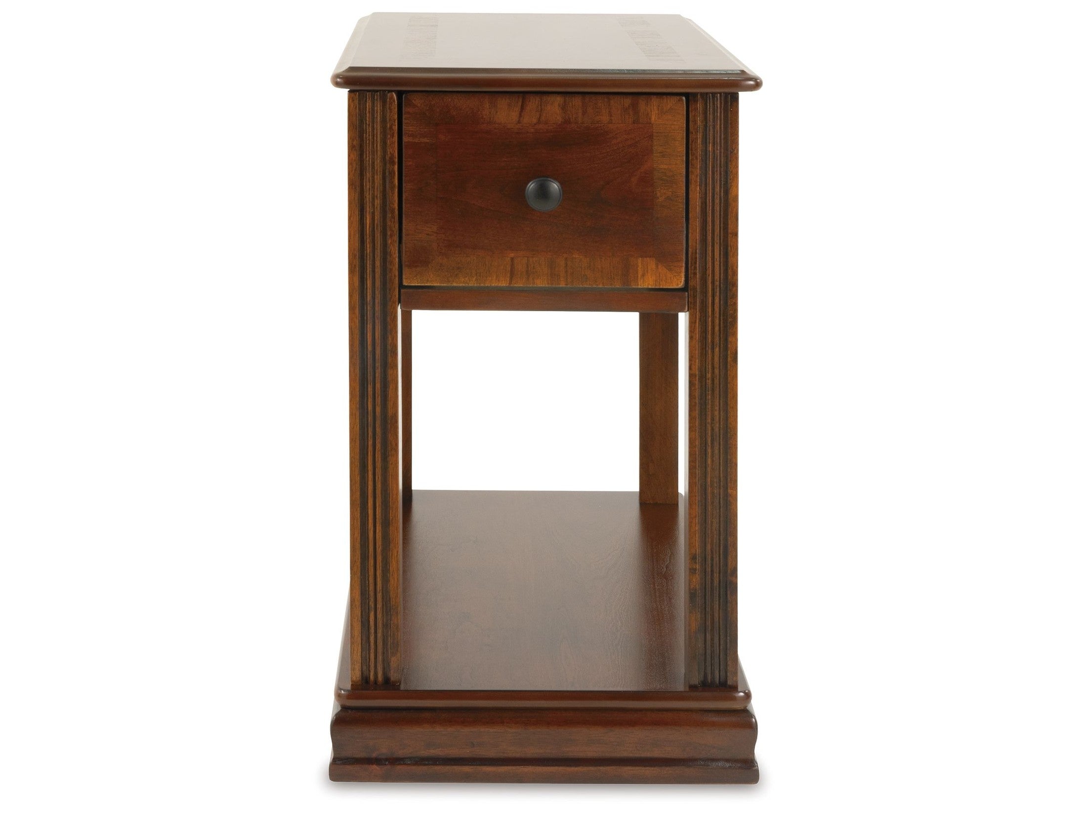 Breegin - Chair Side End Table - Removable Tray - Brown