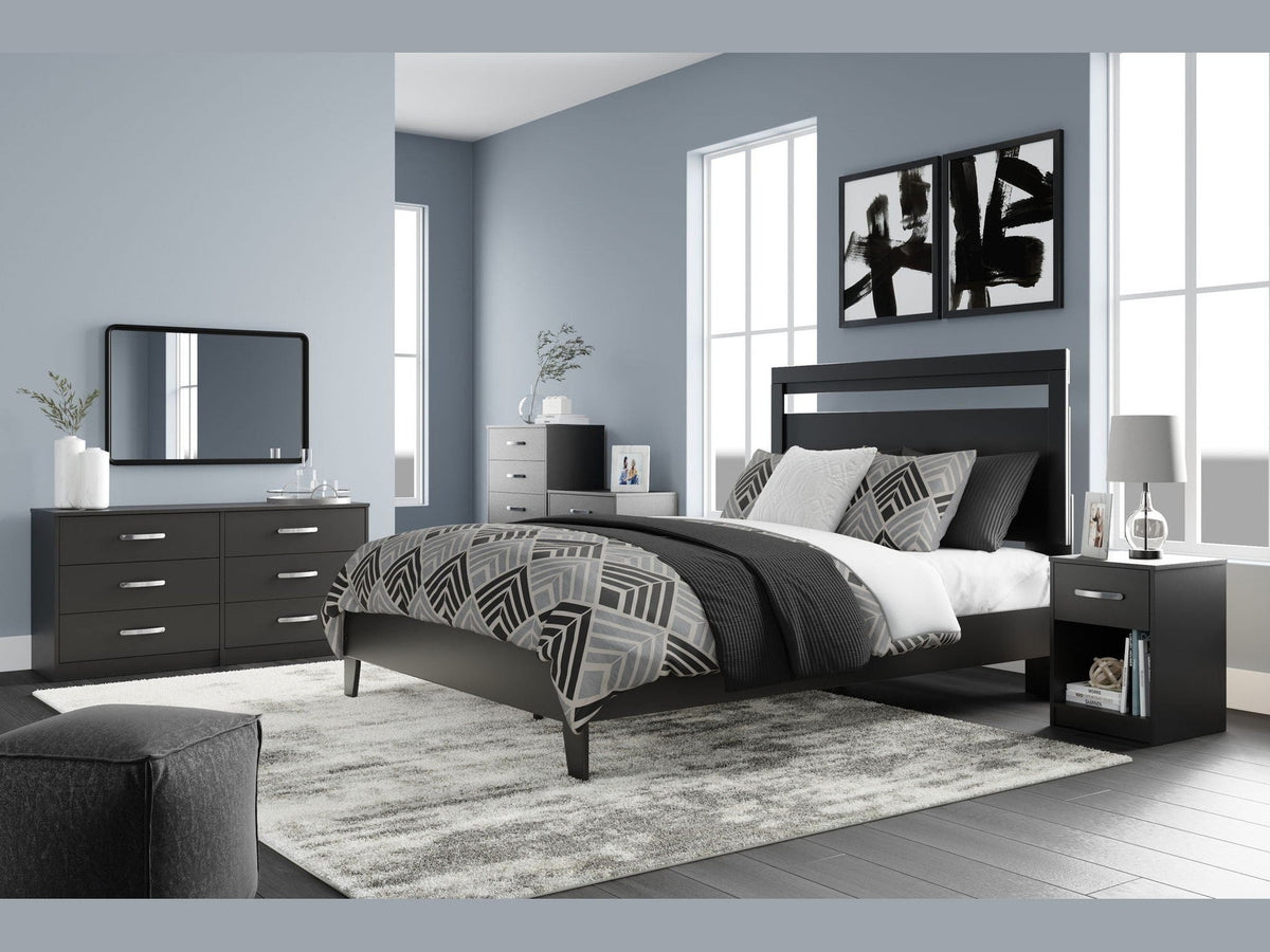 Finch - Six Drawer Dresser - Black