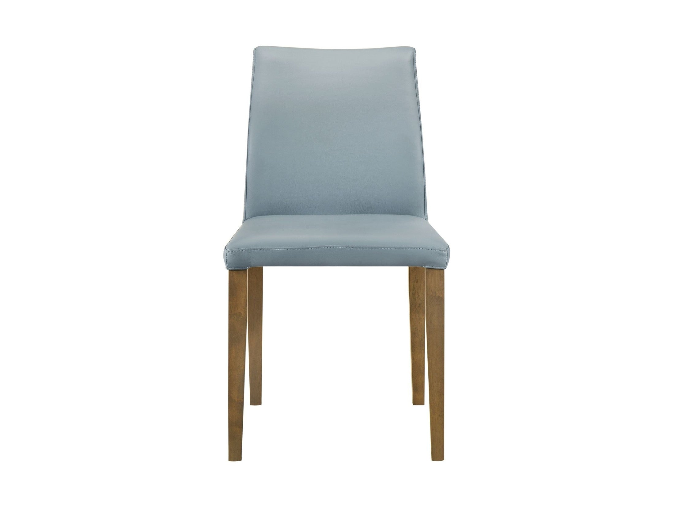 Elyza - Full Back Top Grain Leather Upholstered Wood Dining Chairs (Set of 2)