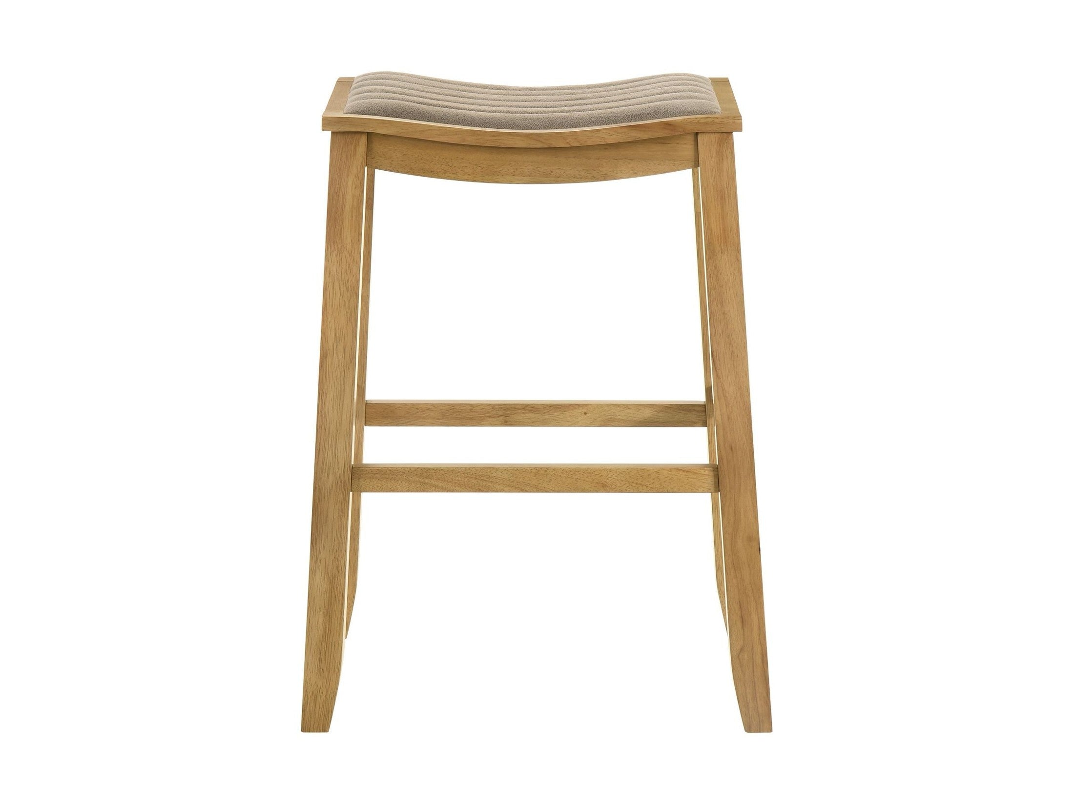 Iyani - Coastal Modern Wood Bar Height Kitchen Bar Stool