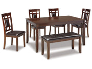 Bennox - Dining Room Table Set (Set of 6) - Brown