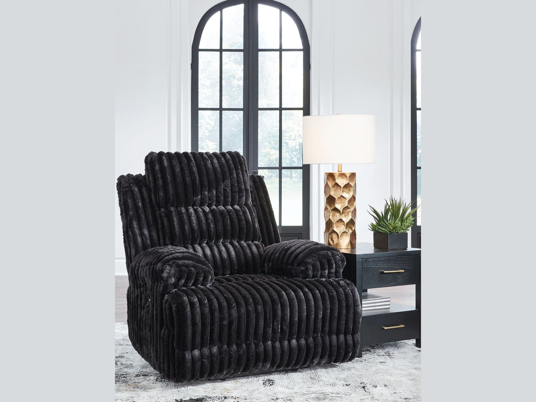 Rhine Falls - Zero Wall Power Recliner - Onyx