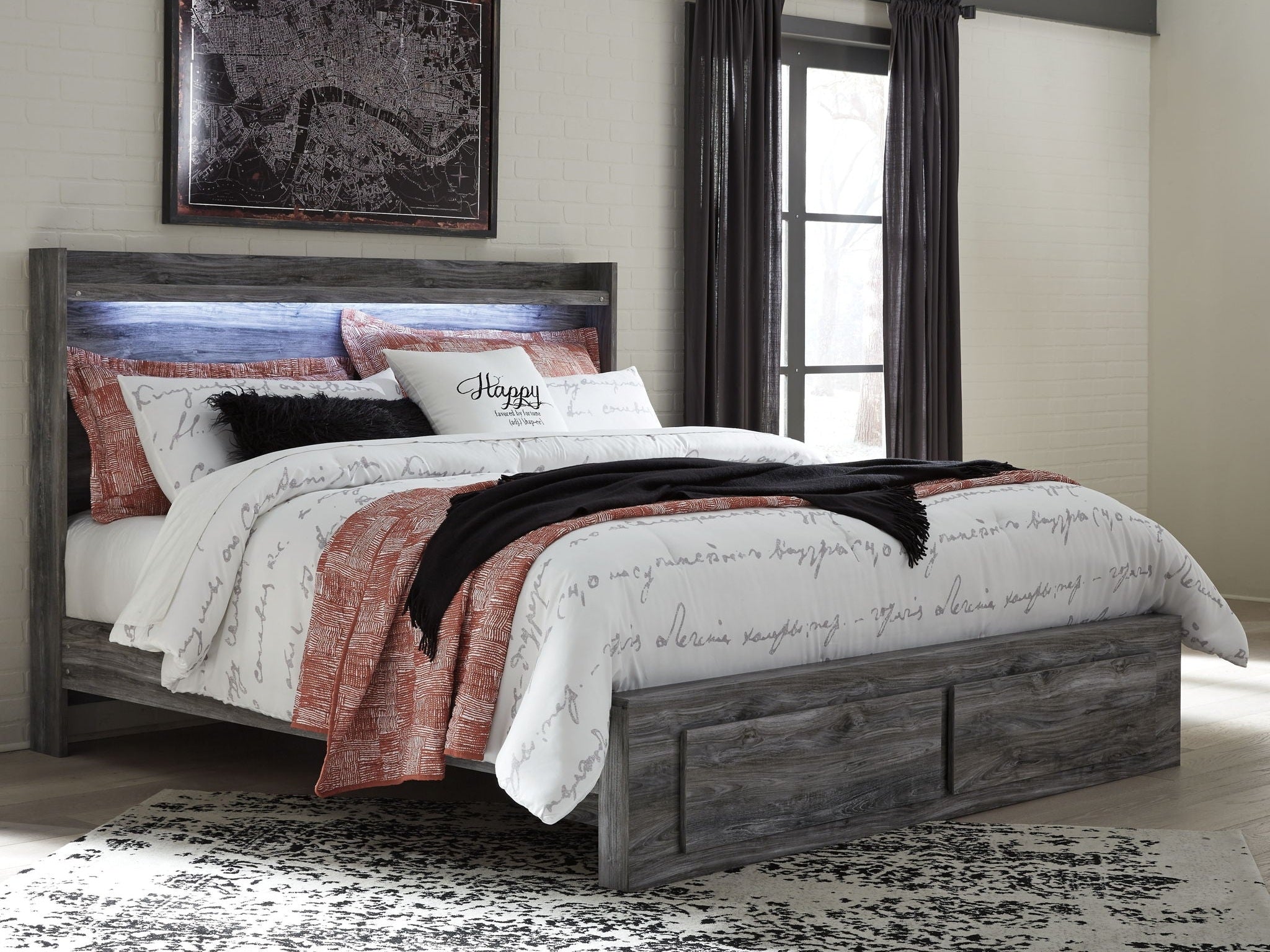 Baystorm - Panel Bedroom Set - Gray