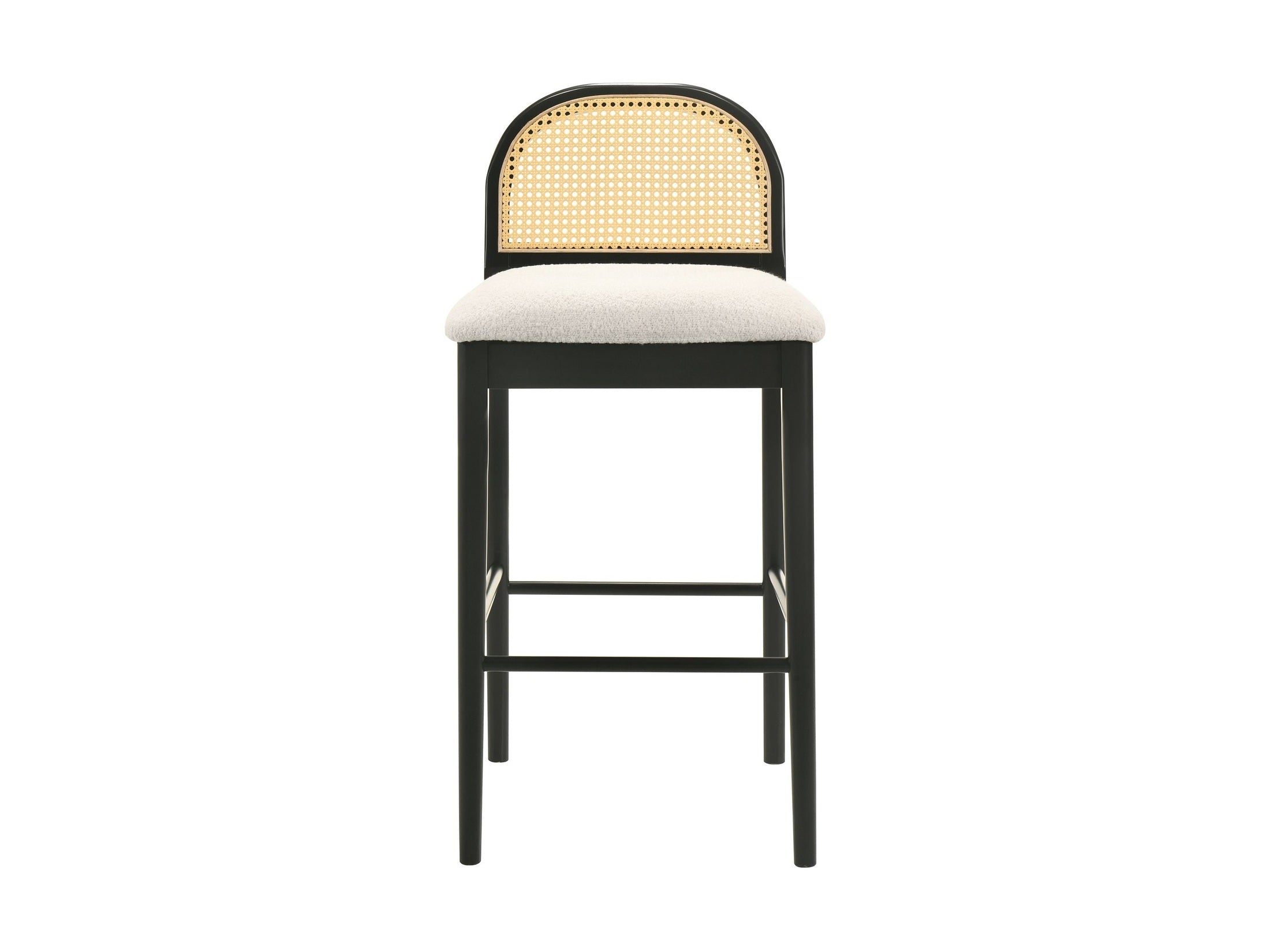 Lucio - Modern Farmhouse Wood Bar Height Kitchen Bar Stool