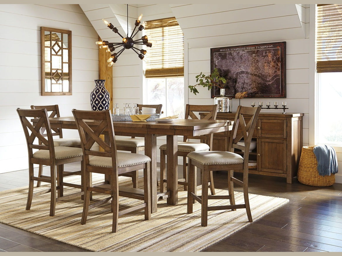 Moriville - Rectangular Dining Table Set - Counter Height