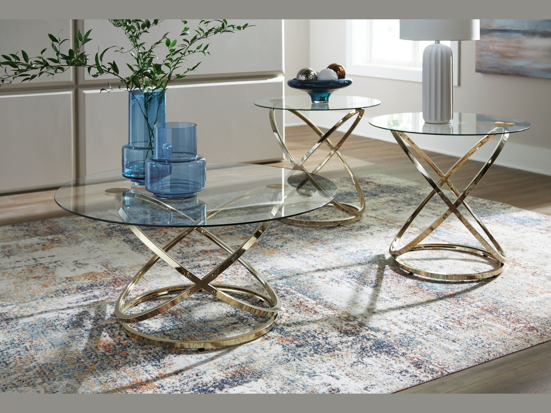 Crimonti - Occasional Table Set (Set of 3) - Champagne