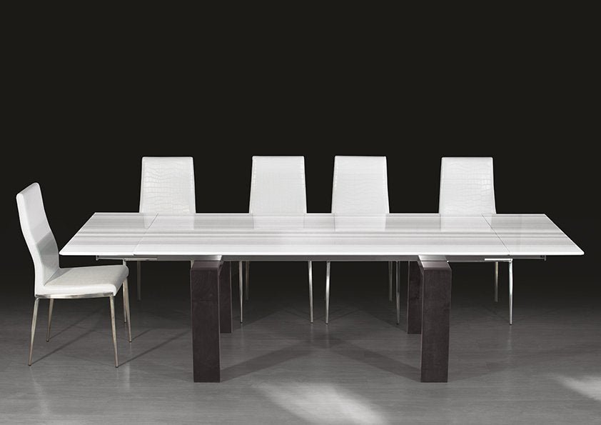 Stone International Saturn Extra Light 5916 Extending Dining Table with Thin Flat Edge Top