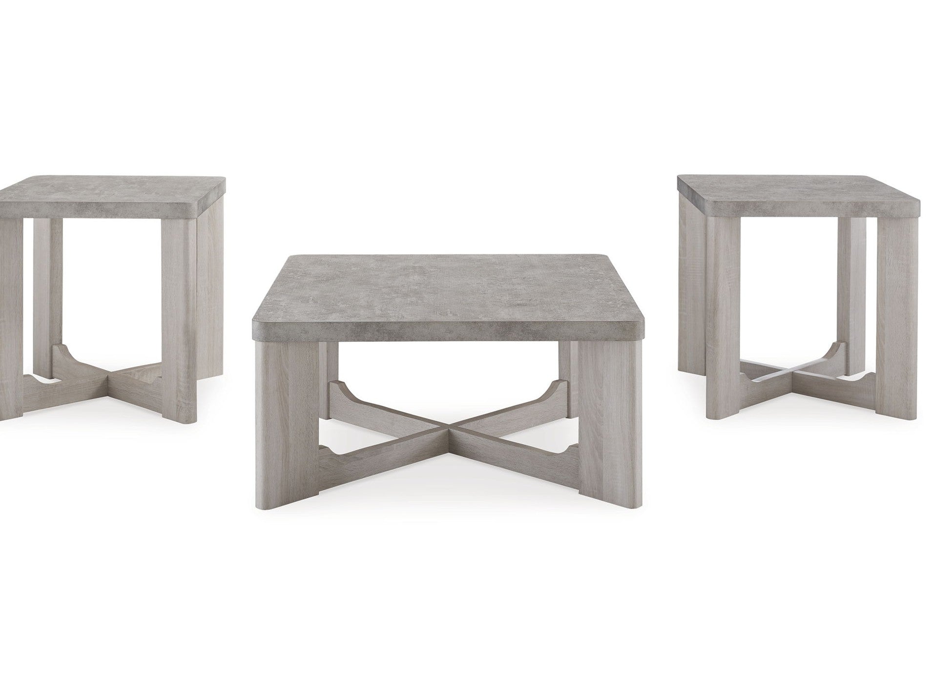 Garnilly - Occasional Table Set (Set of 3) - Whitewash