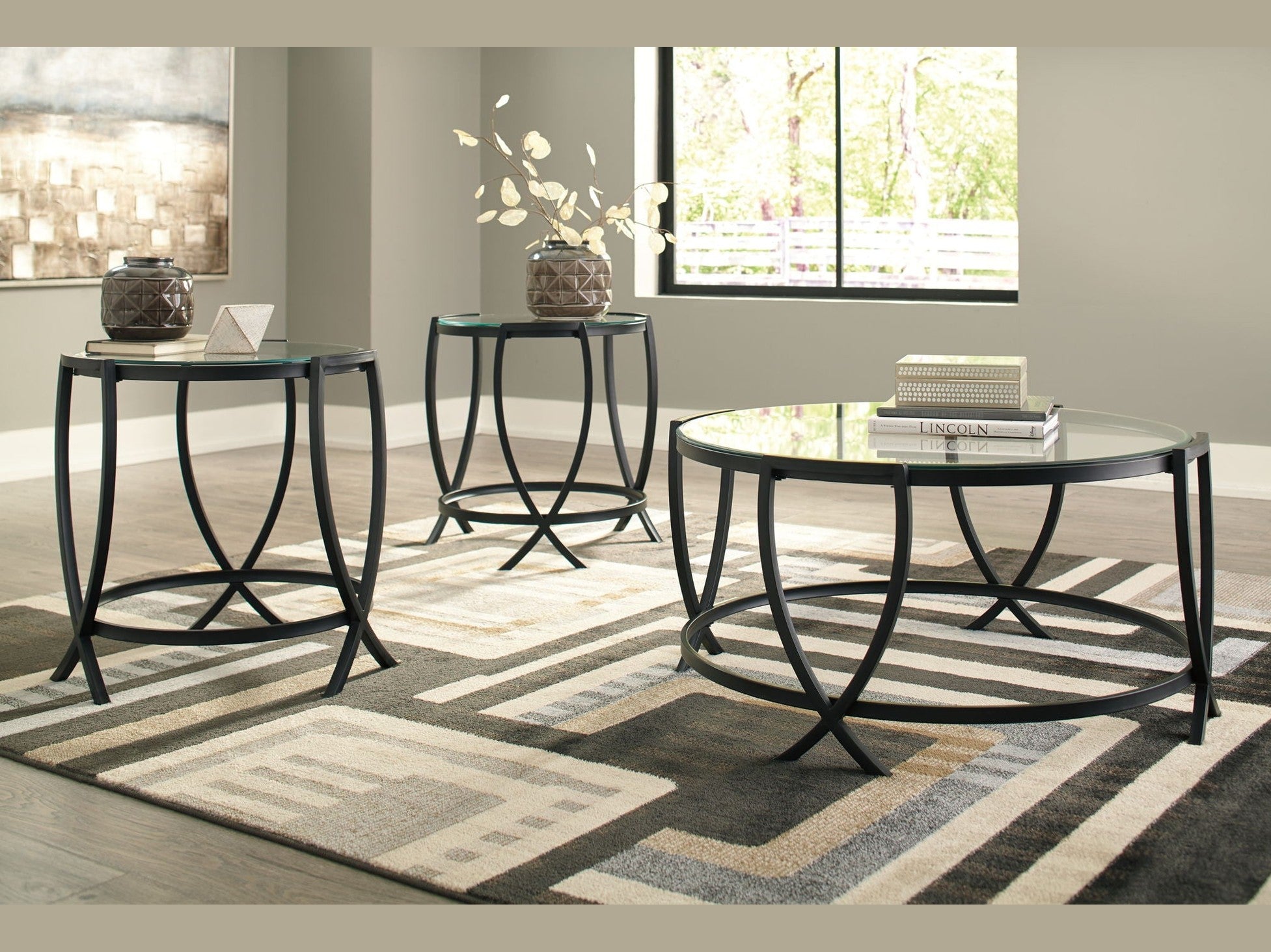 Tarrin - Occasional Table Set (Set of 3) - Black