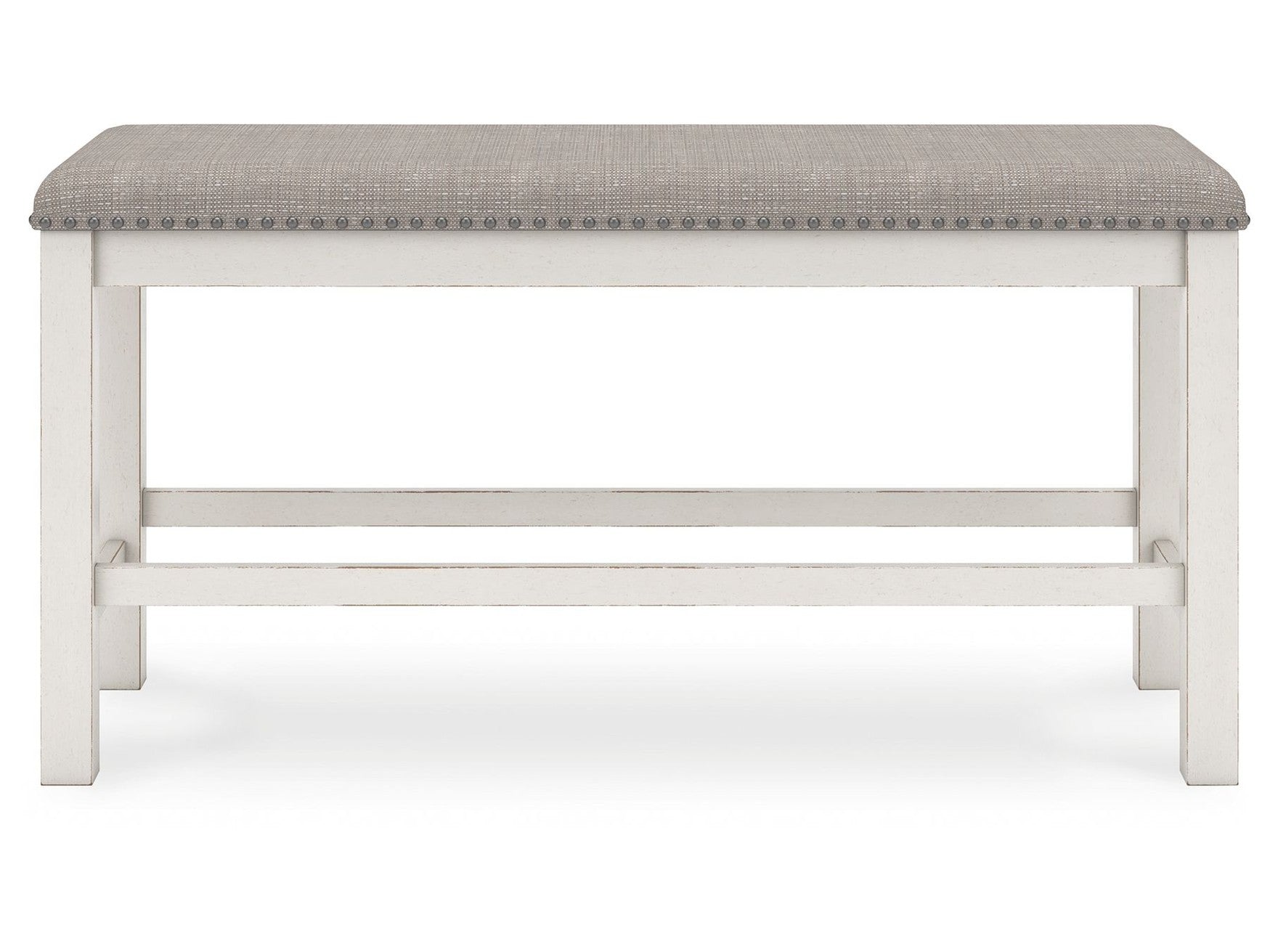 Robbinsdale - Dbl Counter Height Upholstered Dining Bench - Antique White