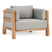 Aston - Outdoor Accent Chair - Natural / Gray