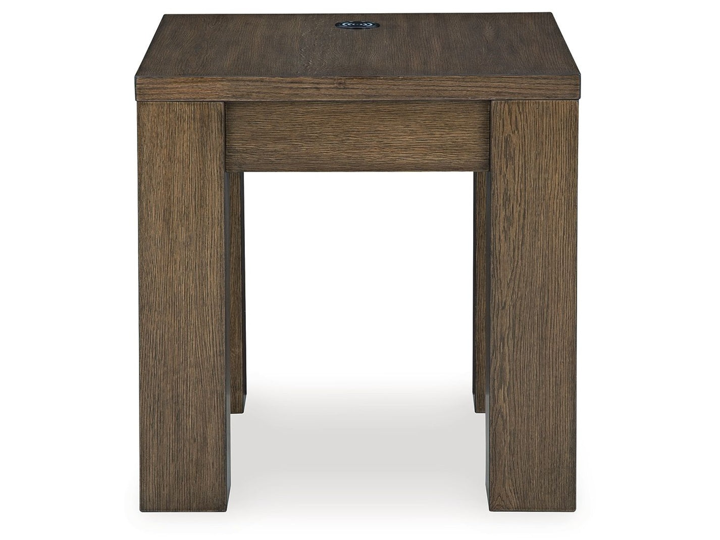 Rosswain - Square End Table - Warm Brown