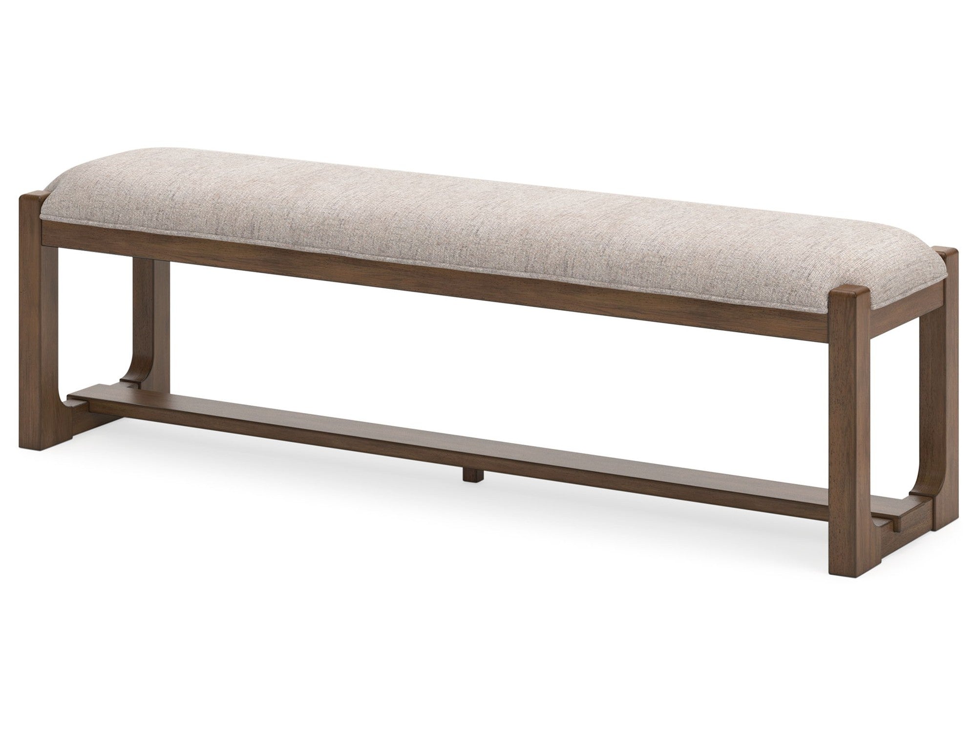Cabalynn - Large Uph Dining Room Bench - Oatmeal / Light Brown