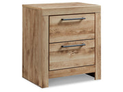 Hyanna - Two Drawer Night Stand - Tan Brown