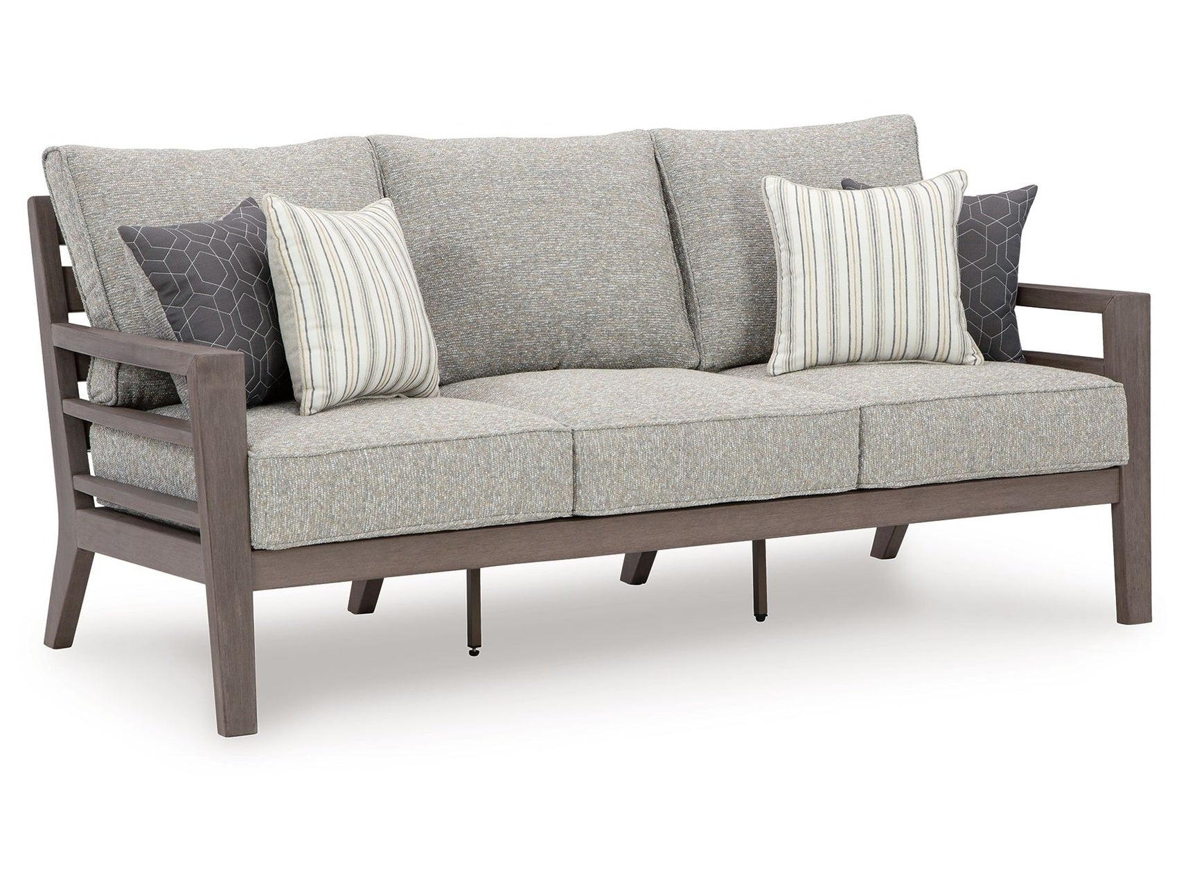 Hillside Barn - Sofa With Cushion - Gray / Brown