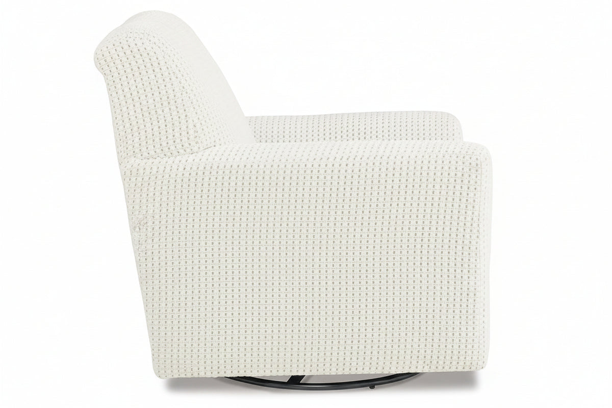 White textured armchair on a white background
