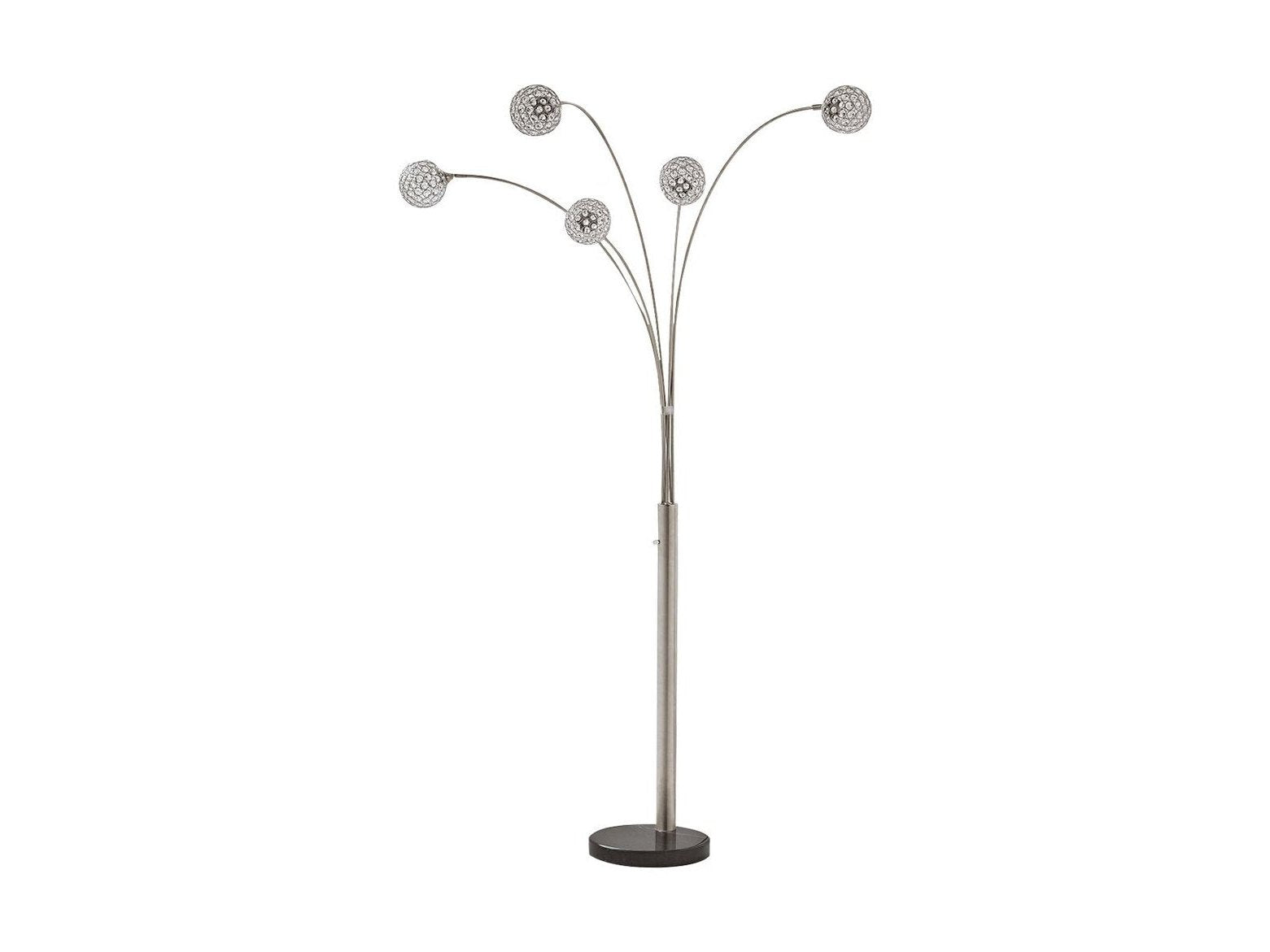 Winter - Metal Arc Lamp  - Silver Finish
