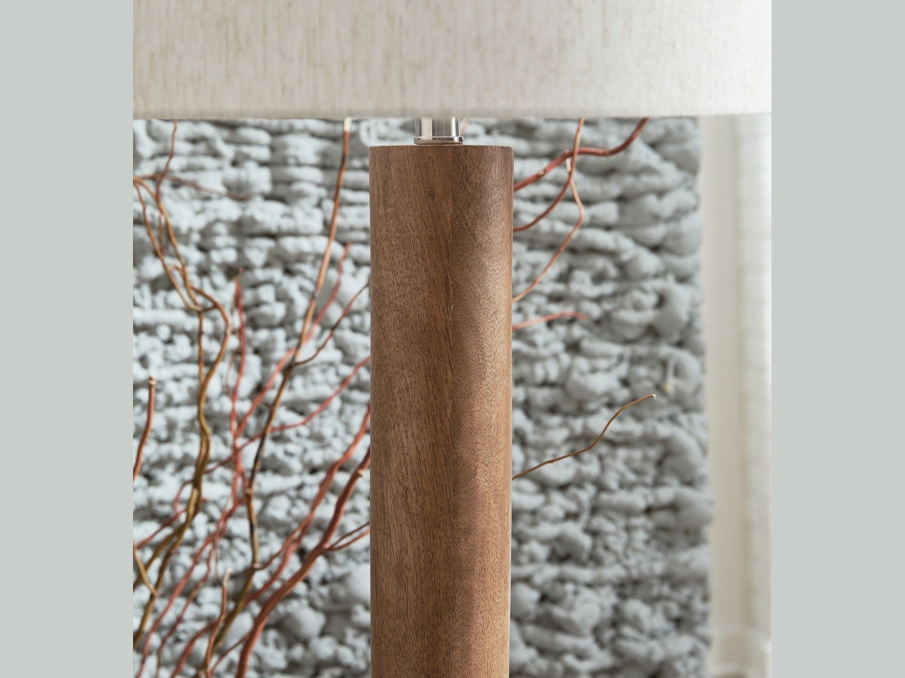 Ailsa - Wood Floor Lamp - Natural Brown