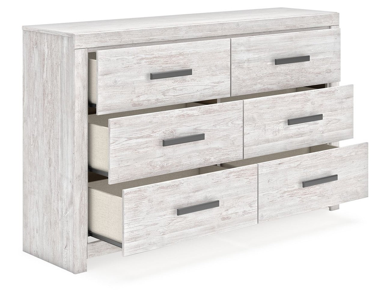 Cayboni - Six Drawer Dresser - Whitewash