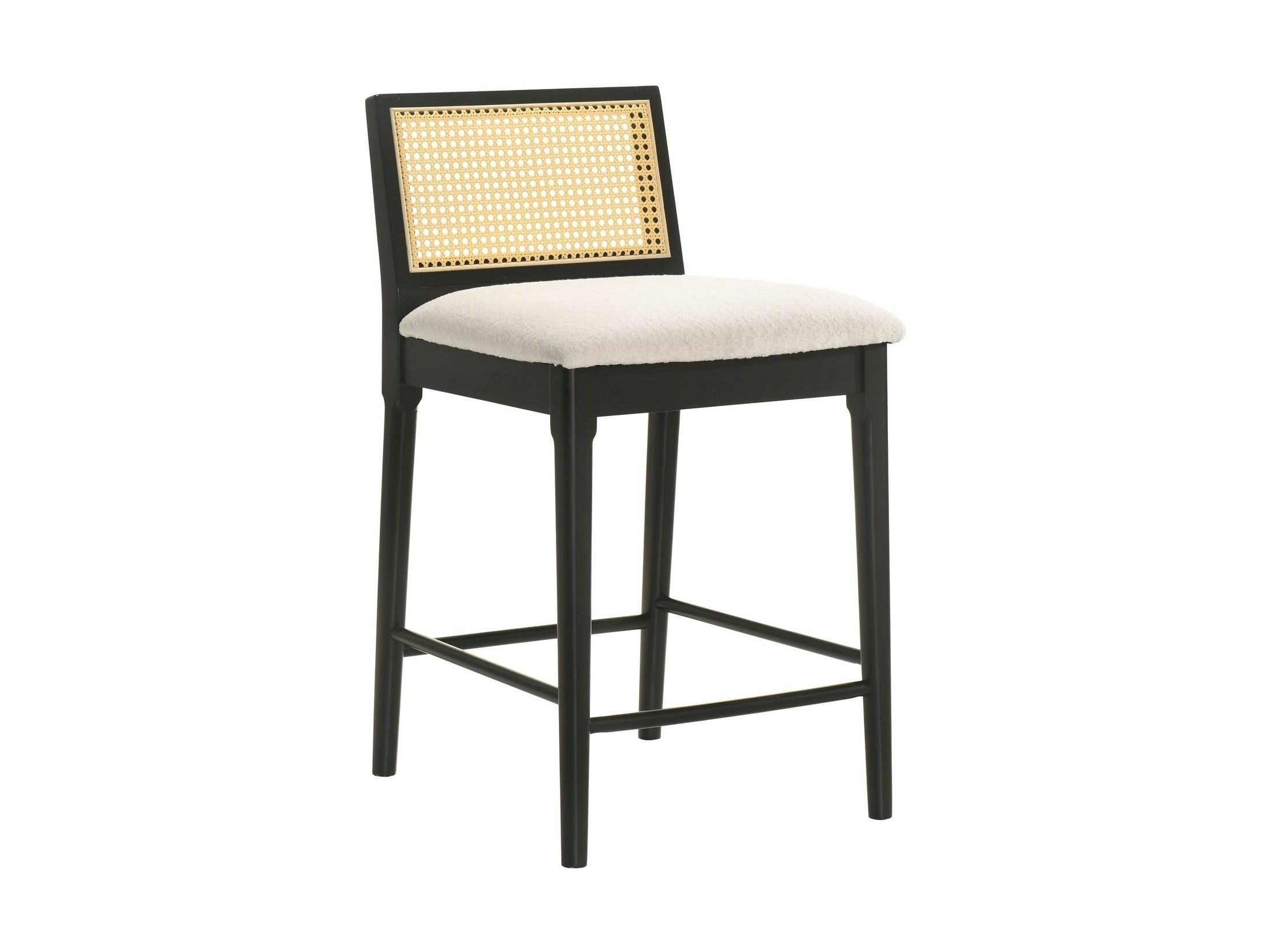 Tobias - Coastal Modern Wood Counter Height Kitchen Bar Stool
