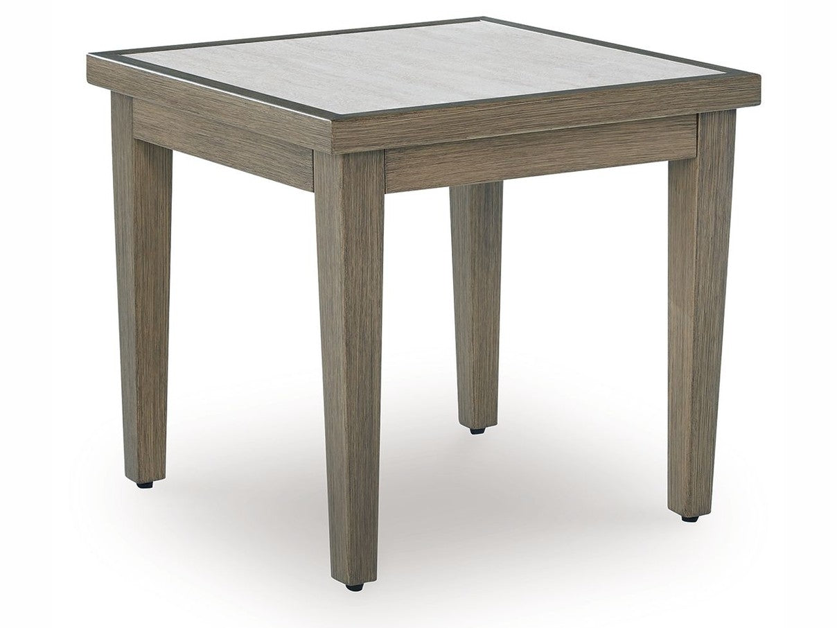 Rainier Ranch - Square End Table - Brown / Beige