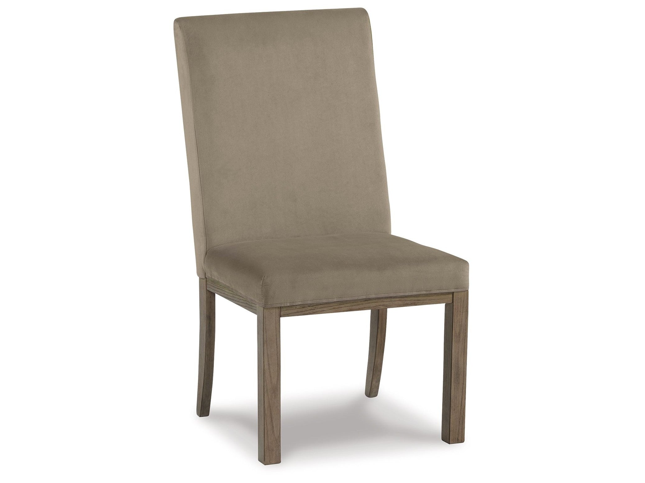 Chrestner - Dining UPH Side Chair (Set of 2) - Gray / Brown