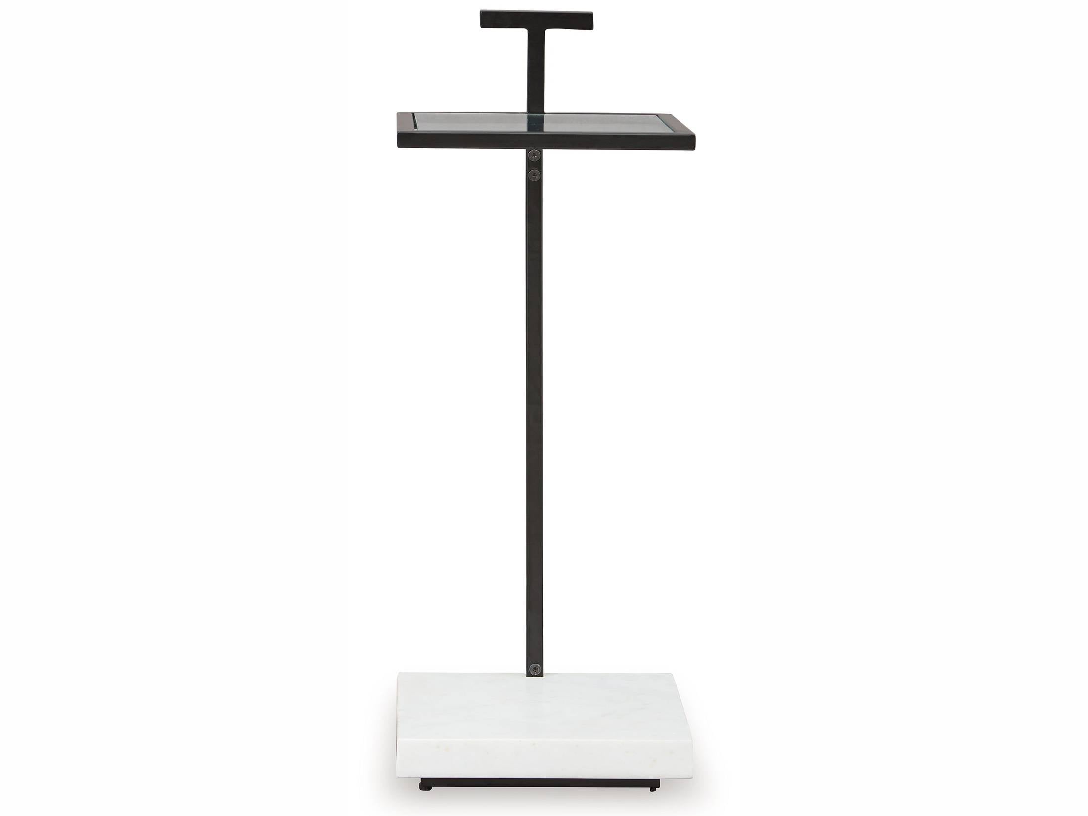 Mannill - Accent Table - Black / White