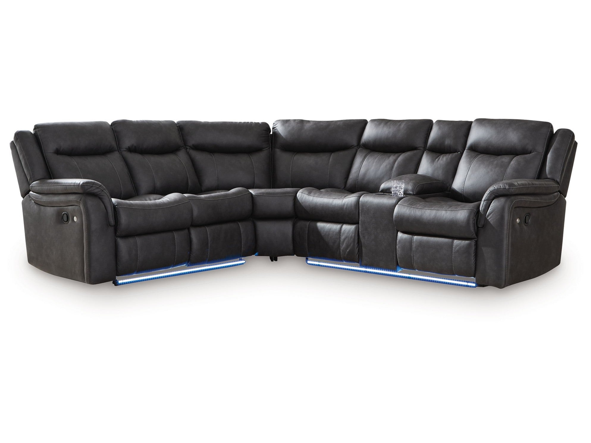 Perarrygin - 2-Piece Reclining Sectional - Carbon