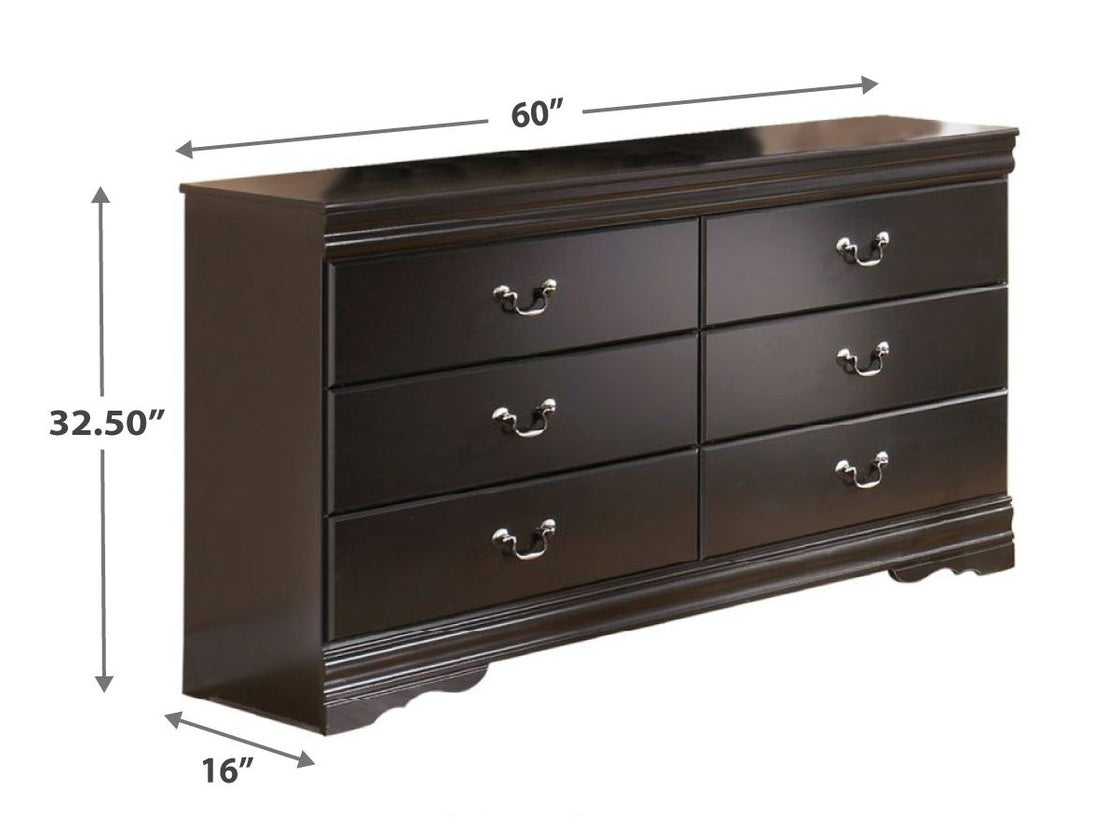 Huey Vineyard - Six Drawer Dresser - Black