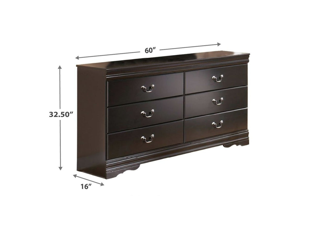 Huey Vineyard - Six Drawer Dresser - Black