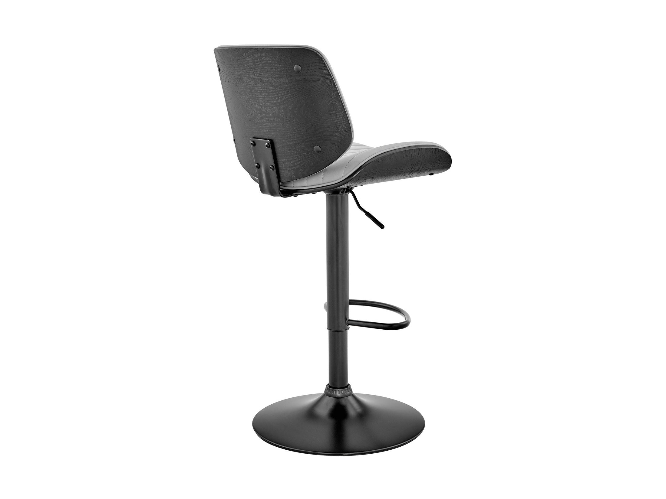 Brock - Adjustable Bar Stool With Black Base