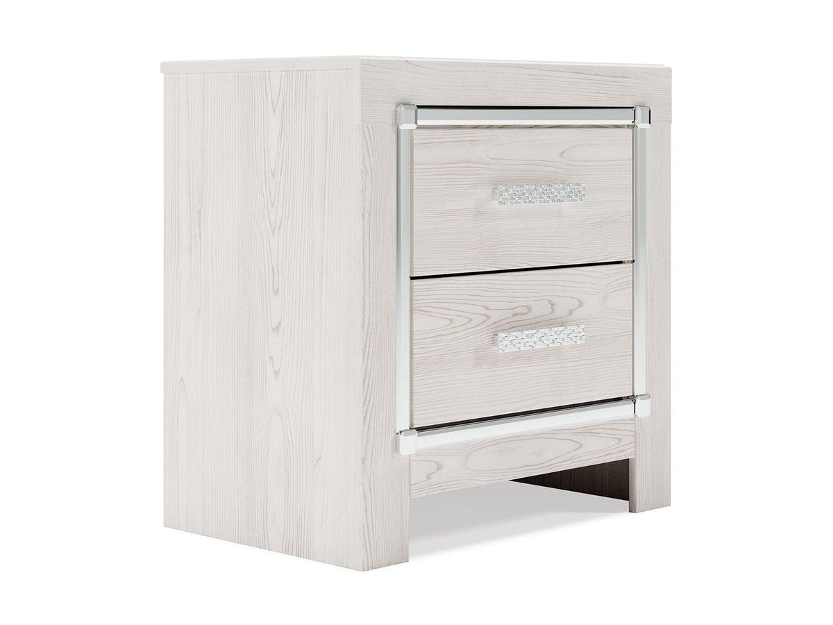 Altyra - Two Drawer Night Stand - White